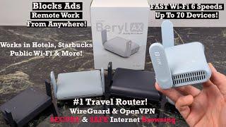 WiFi 6 Travel Router with Wireguard & OpenVPN  GLI.Net BERYL AX3000