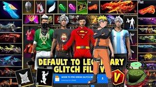 freefire vip default dress glitch after update 100% safe #glitch