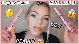 MAYBELLINE SKY HIGH MASCARA VS LOREAL LASH PARADISE  WHICH ONE IS BETTER? LETS SEE...