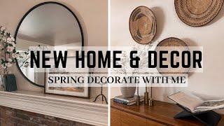 NEW HOME & NEW DECOR  SPRING DECORATE WITH ME  MID-CENTURY MODERN HOME DECOR  2024