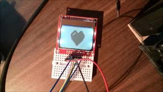 Nokia 5110 3310 monochrome LCD with Arduino