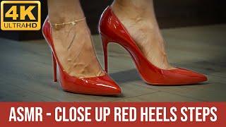 4K ASMR - Close-up Walking in Red Louboutins