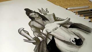 How To Draw Lord Shiva Pencil SketchMahadev Drawing Easy #youtube #drawing