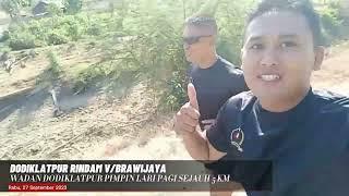 Wadan Dodiklatpur Rindam VBrawijaya Pimpin Lari Pagi Anggota @dodiklatpur_vBrawijaya