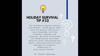 Holiday survival tip #32 #dr #mentalhealth #family #youtubeshorts #selfcare