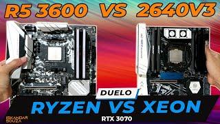 Um Duelo Boladão do Aliexpress Ryzen 5 3600 vs Xeon E5 2640V3   Render Jogos e Consumo  RTX 3070