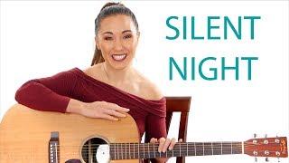 Silent Night Beginners Guitar Tutorial with Play Along