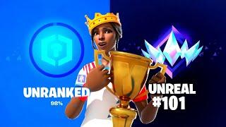 Unranked to Unreal SPEEDRUN PART 1 Fortnite Chapter 5 Season 4  NickMaster