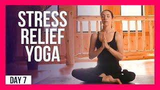 10 min Morning Yoga For Anxiety & Stress– Day #7 ANXIETY & STRESS STRETCH