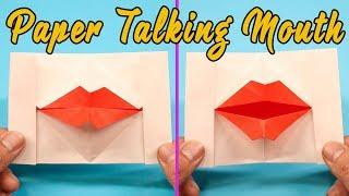 Paper Mouth Could Talk? -  Easy Origami Paper Talking MouthLips Step by Step