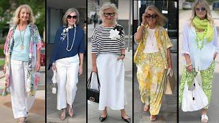 HOW TO DRESS ELEGANT AT AGE 45 + 55 + 65 + 75  FASHION TIPS FOR MATURE WOMEN