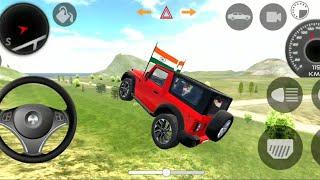 Modified Mahindra Thar   Mahindra Black Thar   Indian Car Simulator 3D  Thar Wala Game 