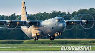 Canadian C-130J-30 Super Hercules Twilight Demo - Airshow London 2021