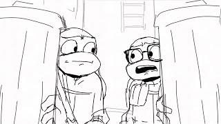 HOW DOES MUTANT MAYHEM IN GUMBALL SCENES FIT SO DAMN WELL??  TMNT Mutant Mayhem Animation