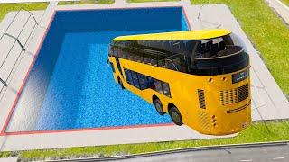 High Speed Cars Jumping In Pools - BeamNG.Drive #12