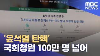 윤석열 탄핵 국회청원 100만 명 넘어 2024.07.03뉴스외전MBC