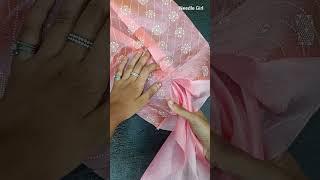 How to Design Bow Sleeves on Lining Suit  Bow Sleeves Design  Needle Girl #shorts #youtubeshorts