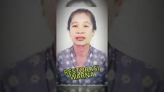 Restorasi Foto Nenek waktu muda #restorasi #fotojadul #shorts