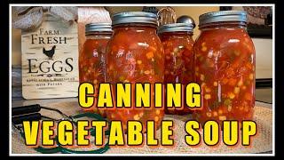  CANNING Vegetable Soup for BEGINNERS