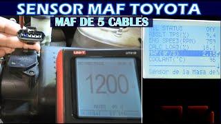 Sensor MAF de toyota.. señal alimentaciones y valores en el escaner