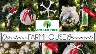 Dollar Tree Christmas 2019  Farmhouse Christmas Ornaments