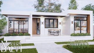 Simple and Elegant Modern Bungalow House Design  3-Bedroom