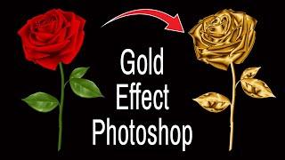 Gold Effect Photoshop  Turn Anything into Gold in Photoshop  Gold Effect