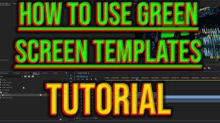 How to Use Green Screen Templates  Beginner Editing Tutorial