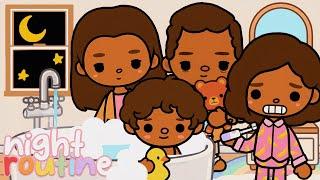 Familys NIGHT ROUTINE  Toca Boca Roleplay #tocaboca #roleplay