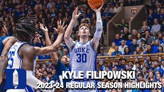 Kyle Filipowski 2023-24 Regular Season Highlights  Duke Center