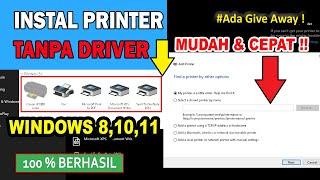 Cara Instal Printer Tanpa Driver Di Semua Windows  Windows 10 11  8 7   Berhasil Work 100%