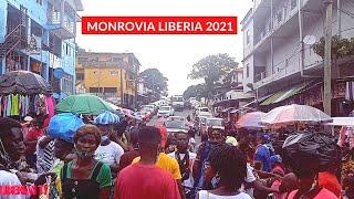 WALKING THROUGH MAJOR STREETS OF MONROVIA CITY  MONROVIA LIBERIA 2021