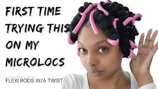 ROLL MY LOCS WITH ME  FLEXI RODS WA TWIST  DIY MICROLOCS