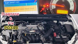 How to Fix P0340 Of Toyota Corolla  Camshaft position sensor circuit