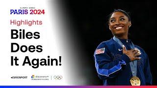 USAs Simone Biles wins vault final for her third gold of Olympics   #Paris2024 #Olympics