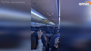 В Краснодаре самолет Аэрофлота совершил аварийную посадку. Видео от пассажиров очень страшное
