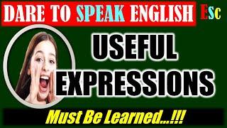 ENGLISH SPEAKING DAILY ENGLISH EXPRESSIONS SENTENCES AND PHRASES
