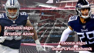 Atlanta Falcons News Falcons sign Bradlee Anae and Dane Cruickshank