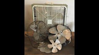 Scrapping some old fans for loads of free copper tin brass and other metals. Love my fans