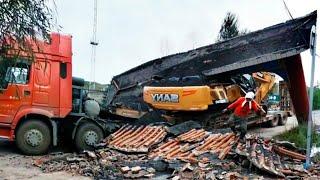 Bad Day Dangerous Excavator & Truck Operator Fails 2024  Fastest Truck & Car Idiots Driving Skills