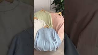 REKOMENDASI SWEATER RAJUT ALA KOREA INSPIRASI OOTD KOREAN STYLE #shortvideo #ootd #shorts #fashion