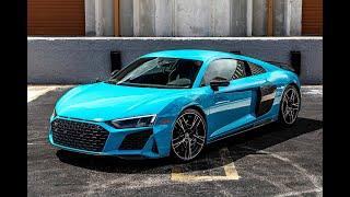 2022 Audi R8 V10 Performance in Extremely Rare Miami Blue