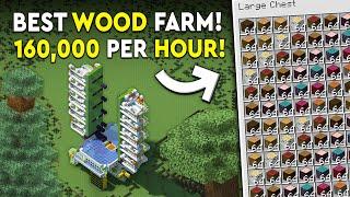 Minecraft All Trees Wood Farm Tutorial - Simple - 160000 PHR