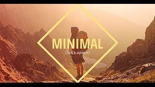 Minimal Opener Slideshow After Effects Template