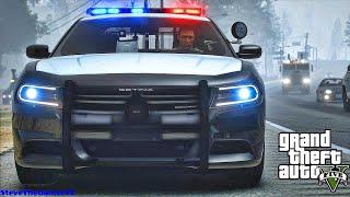 Playing GTA 5 As A POLICE OFFICER Highway Patrol GTA 5 Lspdfr Mod Live
