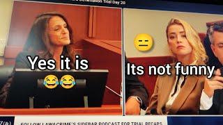 Amber Heard own witness laughs at Amber Turd Hashtag