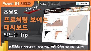 초보도 쉽게 만들 수 있는 Power BI 대시보드 따라 만들기  데이터 연결부터 보고서 디자인까지 제작과정 풀버전 A to Z