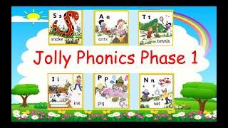 Jolly Phonics Phase 1 -SATIPIN -Review with Songs  Vocabulary & Interesting  activities.