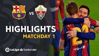 Highlights FC Barcelona vs Elche CF  3-0