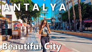 Antalya Beautiful City Walking Tour Turkey 4K